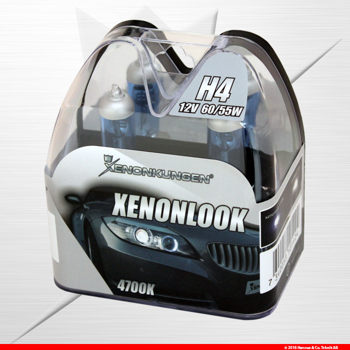 Halogenlampor H4 Xenonlook 4700K