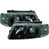 Strålkastare klar/svart - VW Passat 97-00