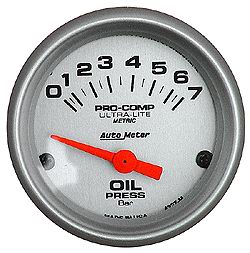 Autometer - Oljetryck (Bar)