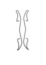 Monteringssats för bromsbelägg bak