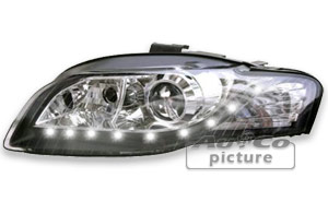 DRL. strlk. svart - Audi A4 05-08