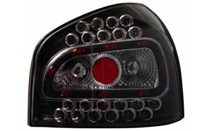 LED. Bakljus svart - Audi A3, 96-03