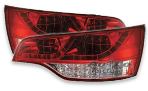 LED. Bakljus röd/krom - Audi Q7 05-09