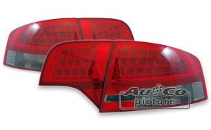 LED. Bakljus röd/rök-Audi A4 sedan 05-08