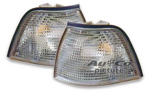 Framblinkers vit - BMW E36 4-d sedan/touring