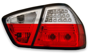 LED. Bakljus Röd/klar-BMW E90 4-d sedan 05-08