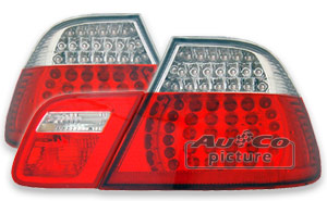 LED. Bakljus röd/klar- BMW E46 cab 00-03