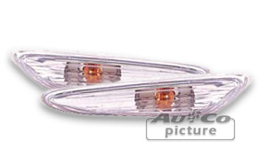 Sidoblinkers klar/krom - BMW E46 01-