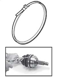 Låsband för avgasbandage - 7 x 360mm