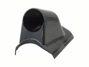 Mätarhållare carbon-look - A-stolpe (single) hö.