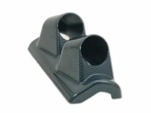 Mätarhållare carbon-look - A-stolpe (doubble) vä.