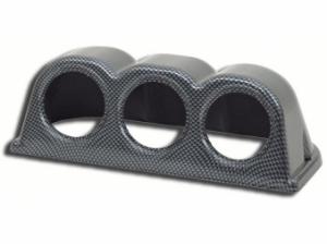 Mätarhållare carbon-look för 3 mätare