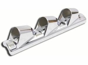 Mätarhållare krom - A-stolpe (tripple) vä.