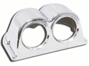 Mätarhållare krom för 2 mätare