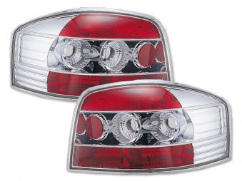 Bakljus röd/krom - Audi A3, 03-