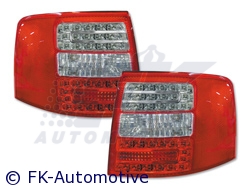 LED. Bakljus röd/klar-Audi A6 avant 97-03