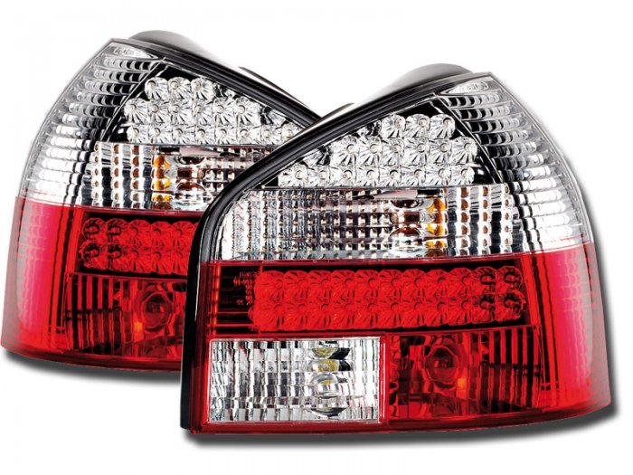 LED. Bakljus red/crystal - Audi A3 96-00
