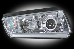 Strålkastare krom - Skoda Fabia 00-04