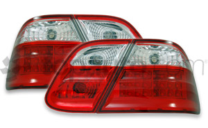 LED. Bakljus röd/krom - Mercedes CLK W208, 97-02