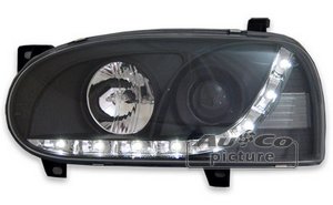 DRL. strlk. svart - VW Golf 3, 91-97