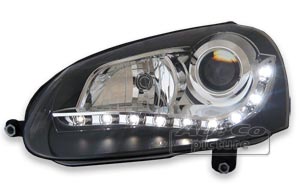 DRL. strlk. svart - VW Golf 5 03-08