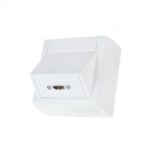 Vägguttag HDMI 15cm kabel, komplett