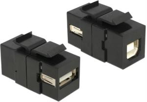 DeLOCK Keystone modul, USB 2.0 Typ A ho - USB 2.0 Typ B ho