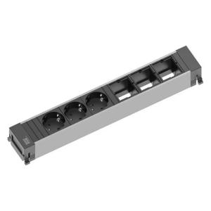 POWER FRAME Uttagsenhet 3x220V, 3xModul