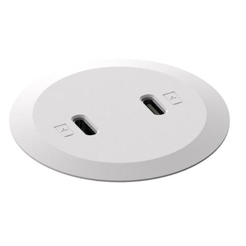 Powerdot Mini - 2 USB-C PD Laddare 30W, Ø51mm