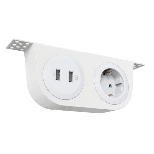 Powerdot Konsol inkl. 1 El 2 USB-A Laddare 5V 2.4A