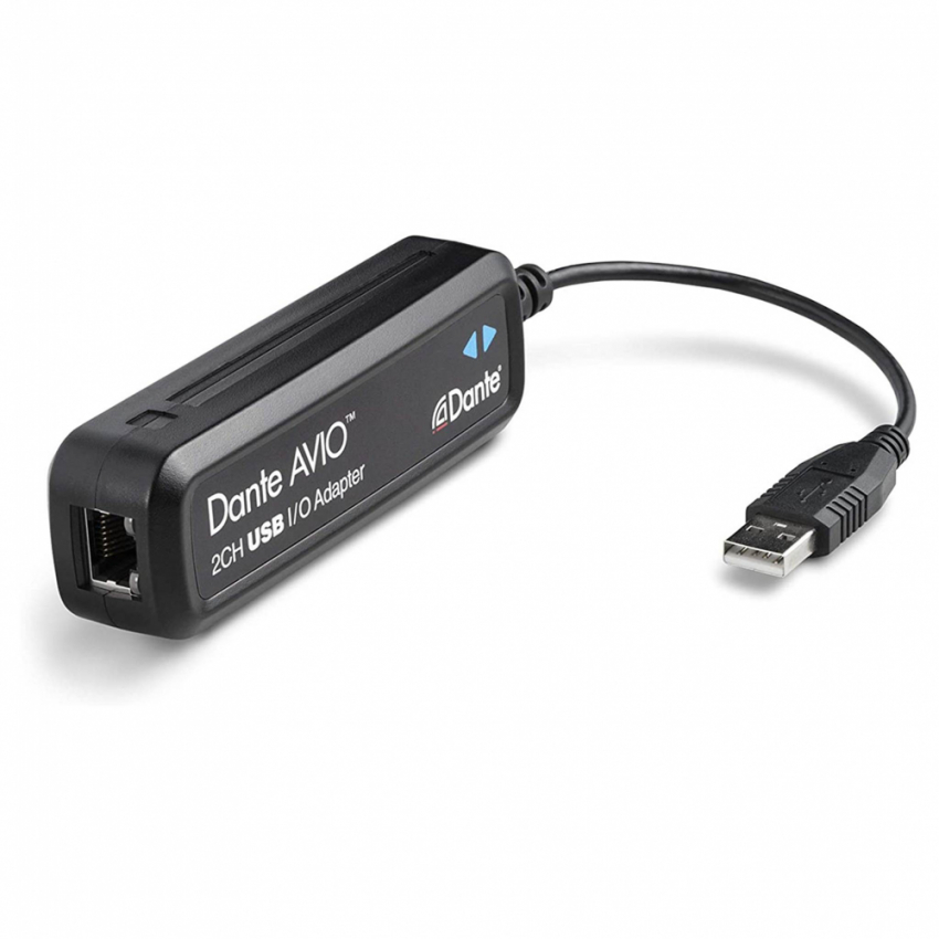 Audinate Dante USB Typ A I/O Adapter 2x2