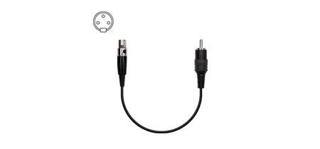 Cable with 3-pin mini-XLR (AKG)