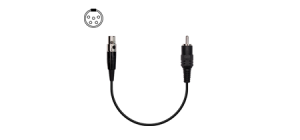 Cable with 5-pin mini-XLR (Lectrosonics)