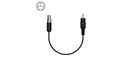 Cable with 4-pin mini-XLR (Shure)