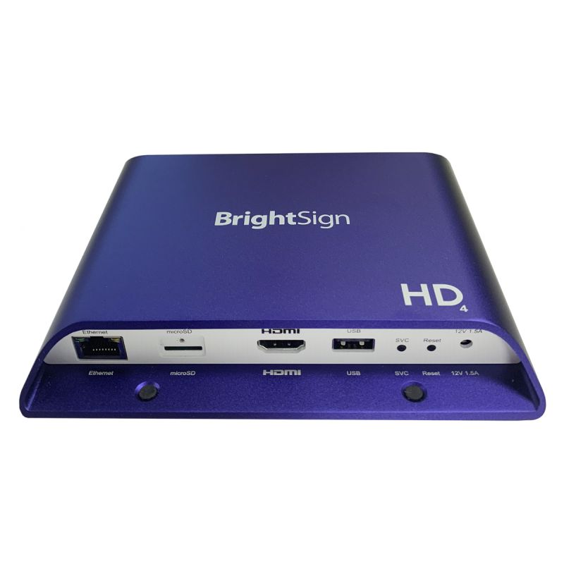 Brightsign HD1024 Interaktiv nätverksspelare 4K, RS232, USB