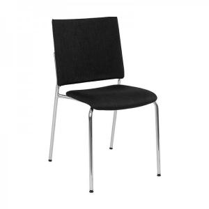 Konferensstol Ossian, krom, stapelbar, valfri färg tyg