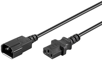 MicroConnect Apparatkabel, ha-ho C13-C14, 1,8m, svart