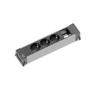 Power Frame uttagslist, 3 EL + 1 Modulplats