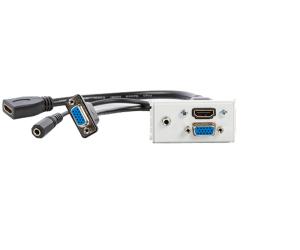 Uttagspanel - VGA + HDMI + 3.5mm