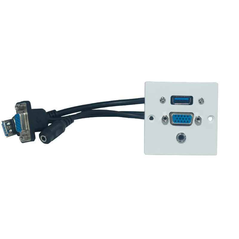 Exxact Uttagspanel VGA + 3.5mm + USB