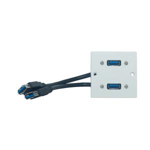 Exxact Uttagspanel 2 x USB