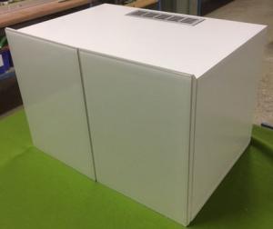 Visenda Teknikskåp med rackskenor, vitt