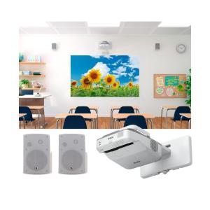 Skolpaket - Projektorpaket Väggmonterat, Wide