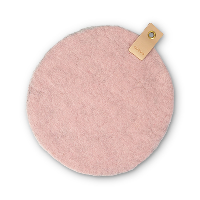 pink circle cushion