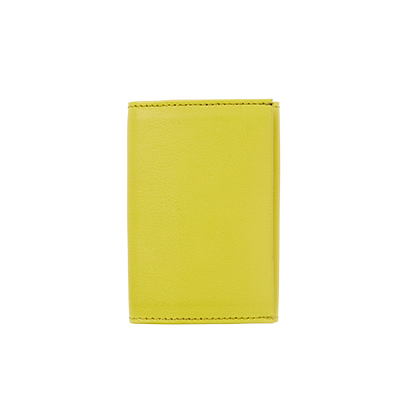 LEATHER WALLET, yellow