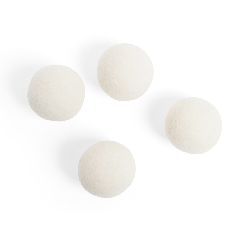 DRYER BALLS, white, 4-pack