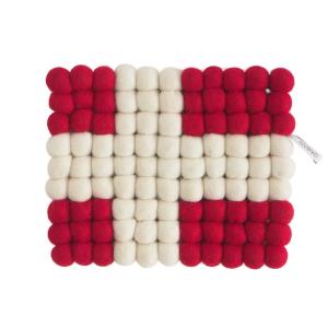 TRIVET, RECT., danish flag