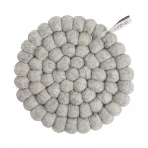 TRIVET, ROUND, raw grey