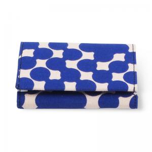 WALLET, FABRIC, blue dot