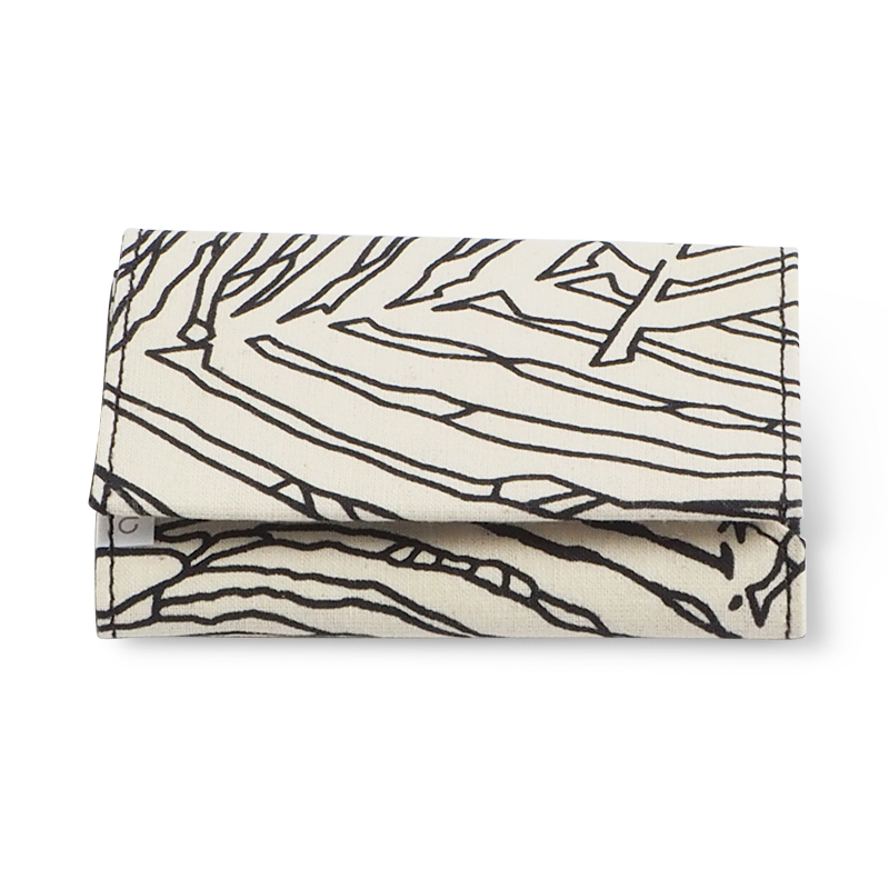 WALLET, FABRIC, jungle white
